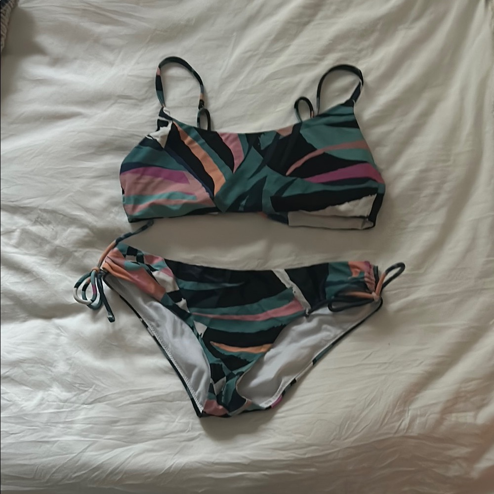 Buckle multicolor bikini